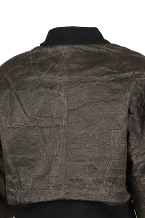 BERLIN CROPPED BOMBER JACKET -VINTAGE CANVAS- (EXCLUSIVE) / VINTAGE BRW 