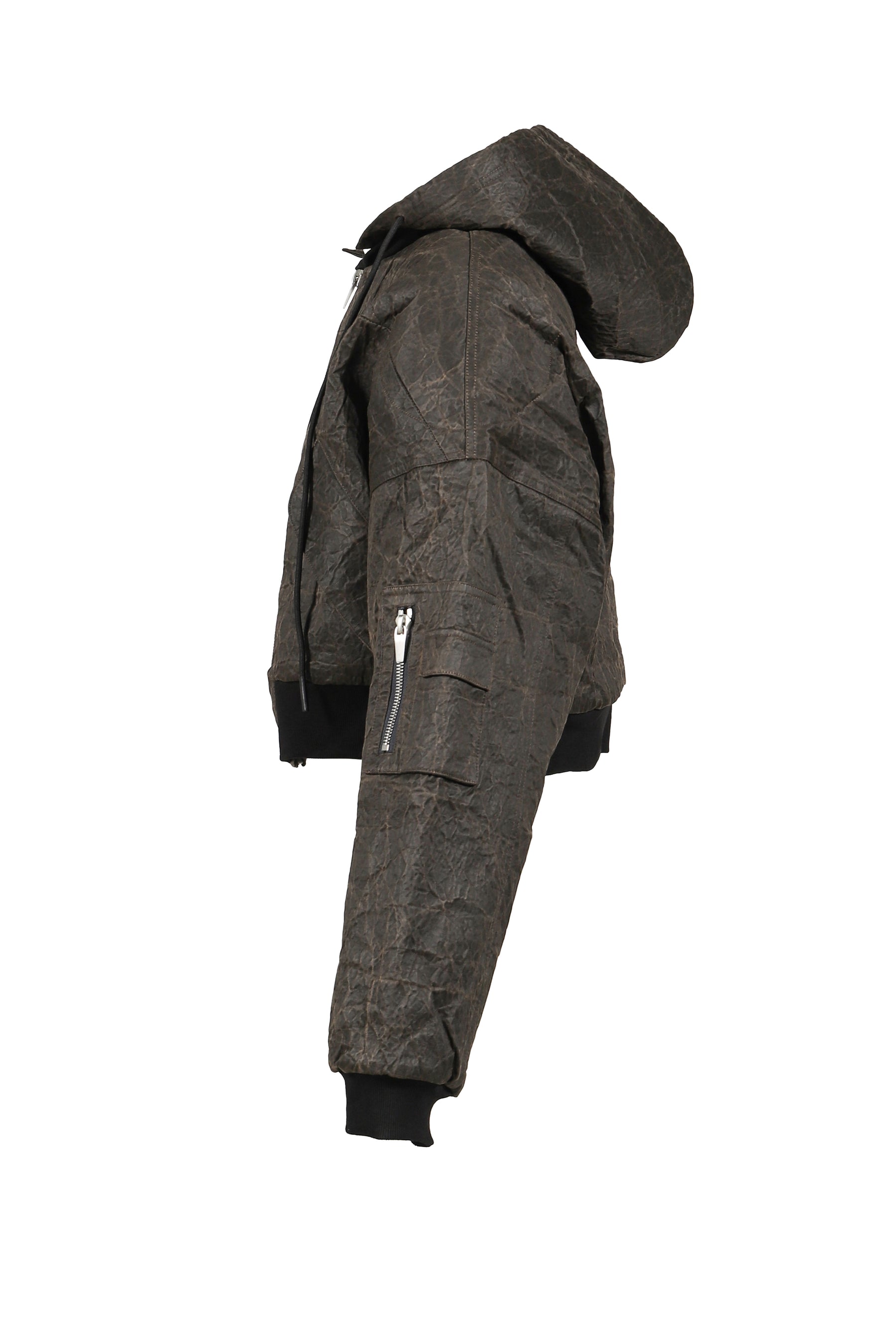 BERLIN CROPPED BOMBER JACKET -VINTAGE CANVAS- (EXCLUSIVE) / VINTAGE BRW 