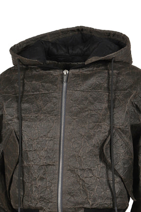 BERLIN CROPPED BOMBER JACKET -VINTAGE CANVAS- (EXCLUSIVE) / VINTAGE BRW 