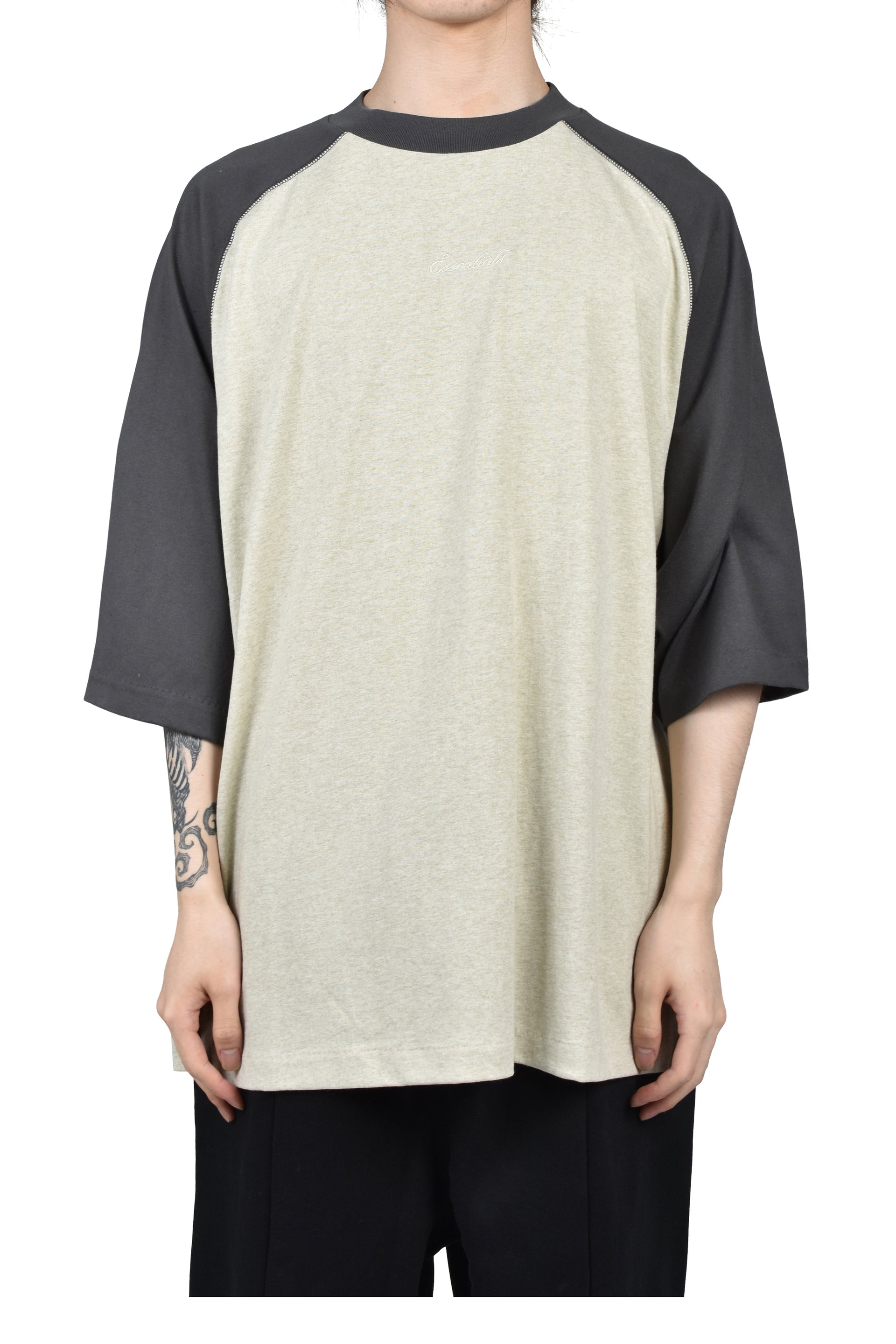SIGNATURE BASEBALL TEE / HSTONE/IRON GRY