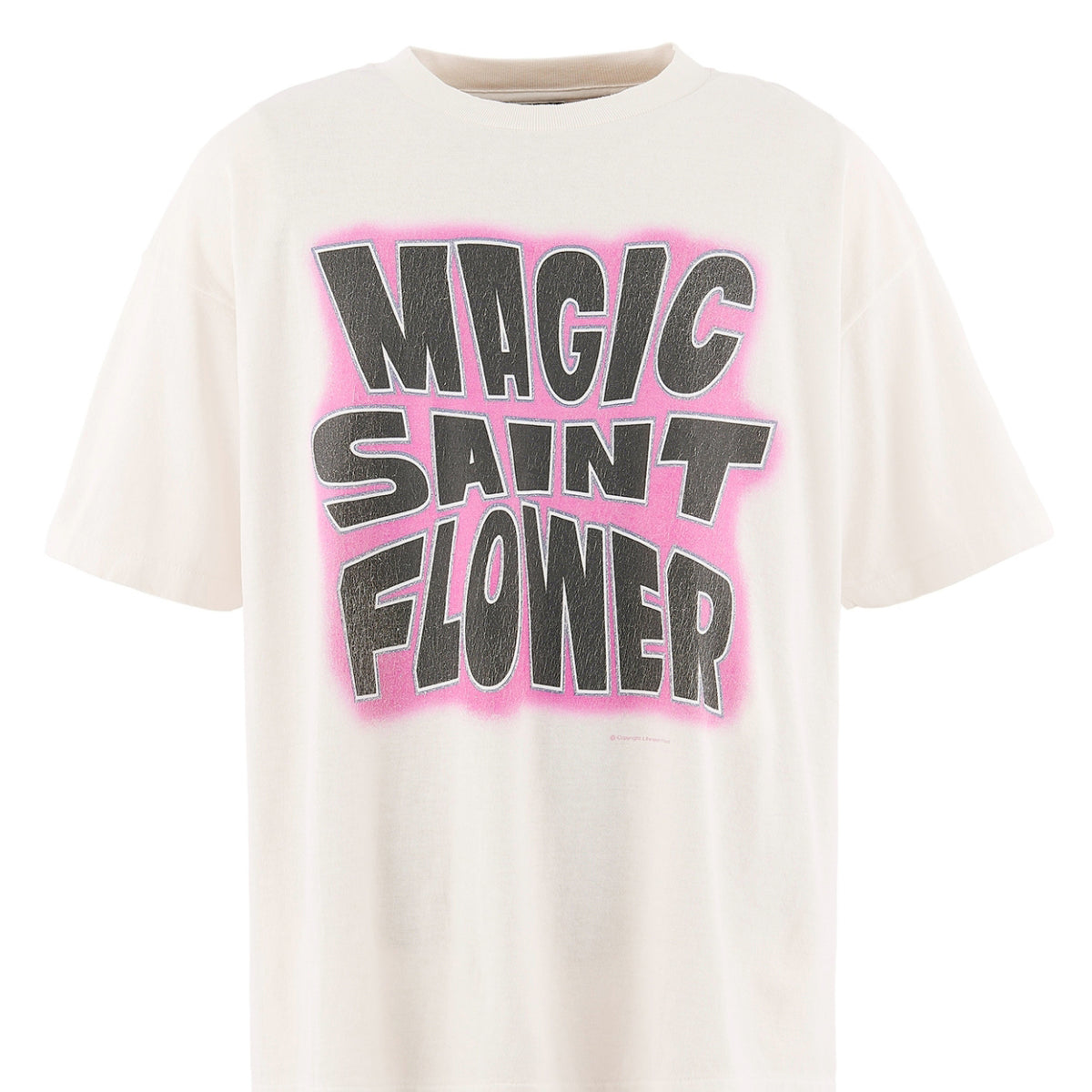 SAINT Mxxxxxx SAINT MICHAEL SS26 SS T-SHIRT/MAGIC SAINT / WHT - NUBIAN