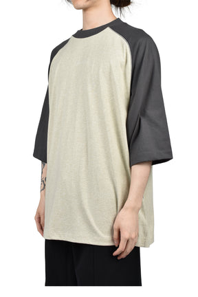 SIGNATURE BASEBALL TEE / HSTONE/IRON GRY