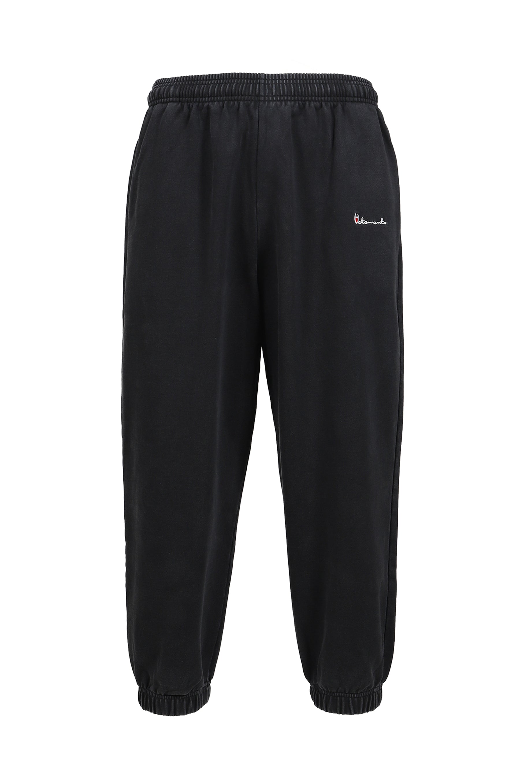 ATHLETIC LOGO ELASTIC SWEATPANTS / BLK