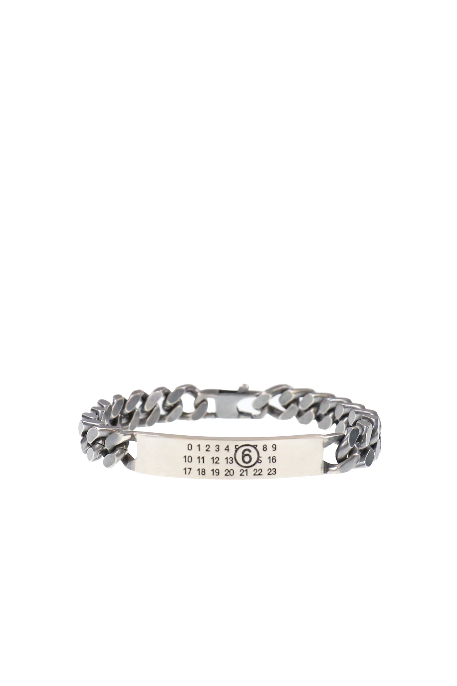 MINIMAL LOGO ID TAG CURB BRACELET / BRUNITO