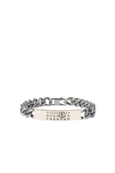 MINIMAL LOGO ID TAG CURB BRACELET / BRUNITO