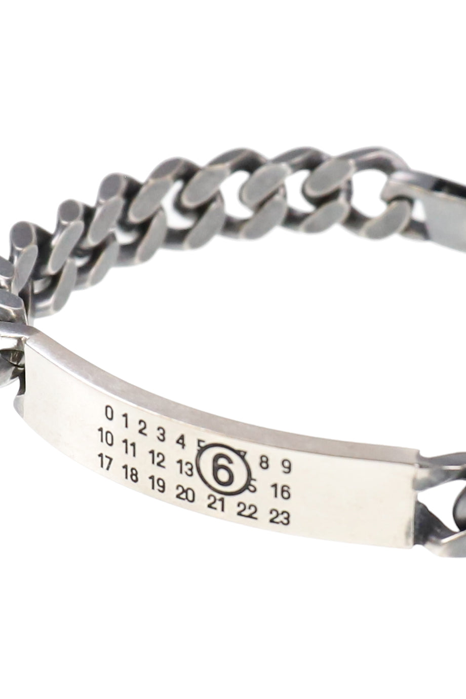MINIMAL LOGO ID TAG CURB BRACELET / BRUNITO