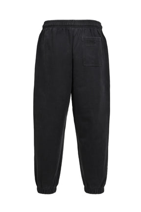 ATHLETIC LOGO ELASTIC SWEATPANTS / BLK