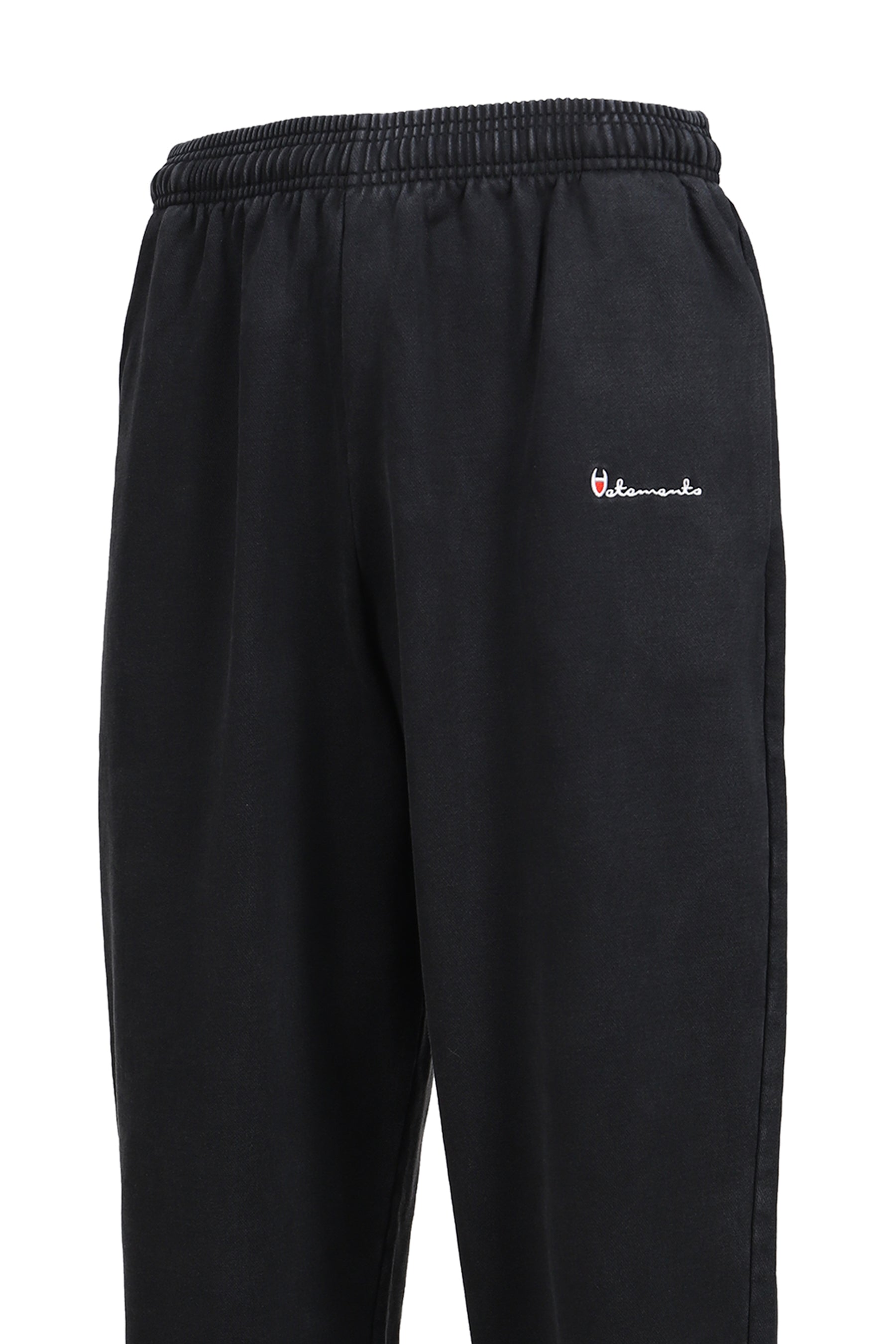 ATHLETIC LOGO ELASTIC SWEATPANTS / BLK