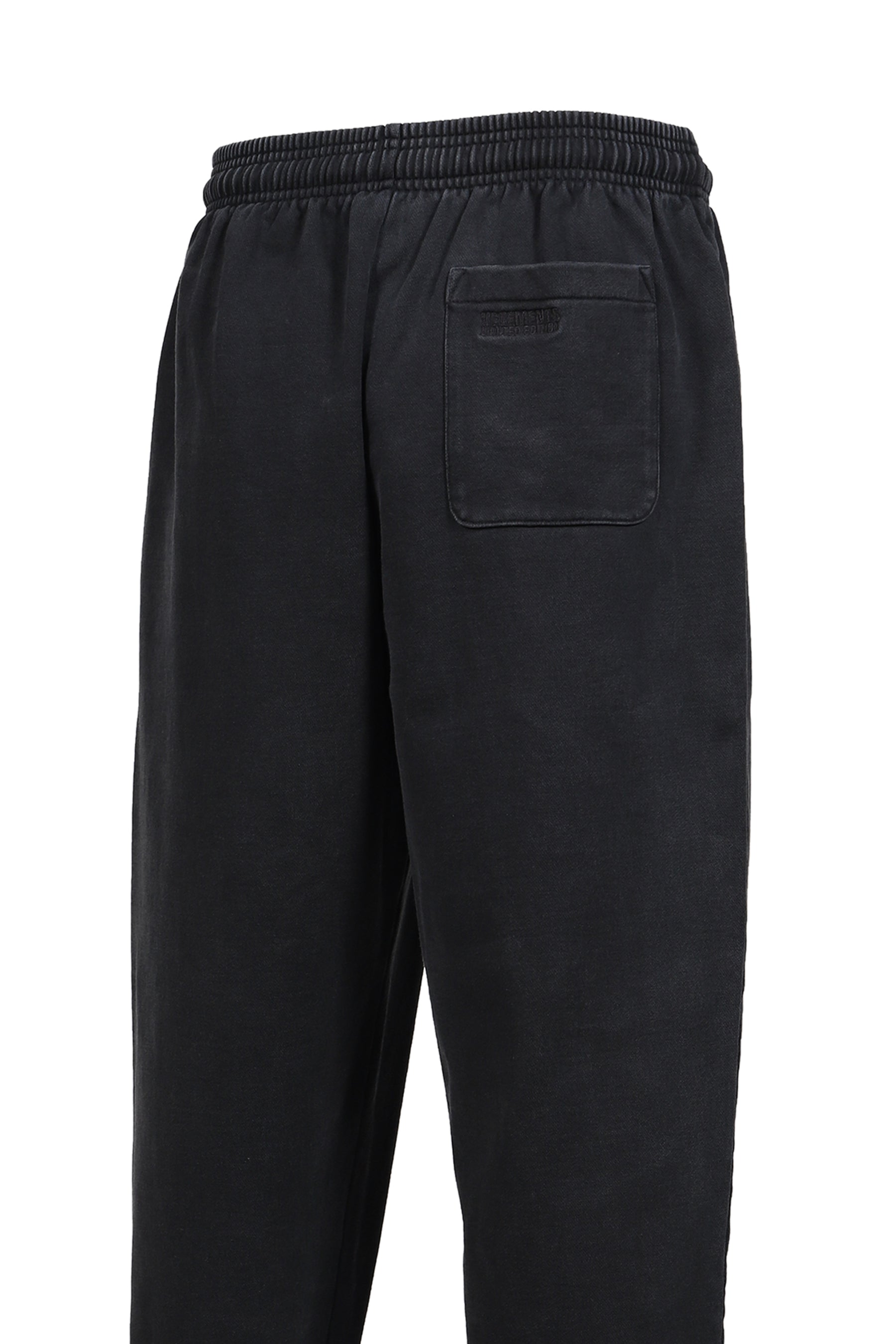 ATHLETIC LOGO ELASTIC SWEATPANTS / BLK
