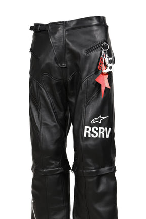 2.0 NEO BAT LEATHER PANTS / BLK