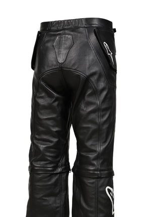 2.0 NEO BAT LEATHER PANTS / BLK