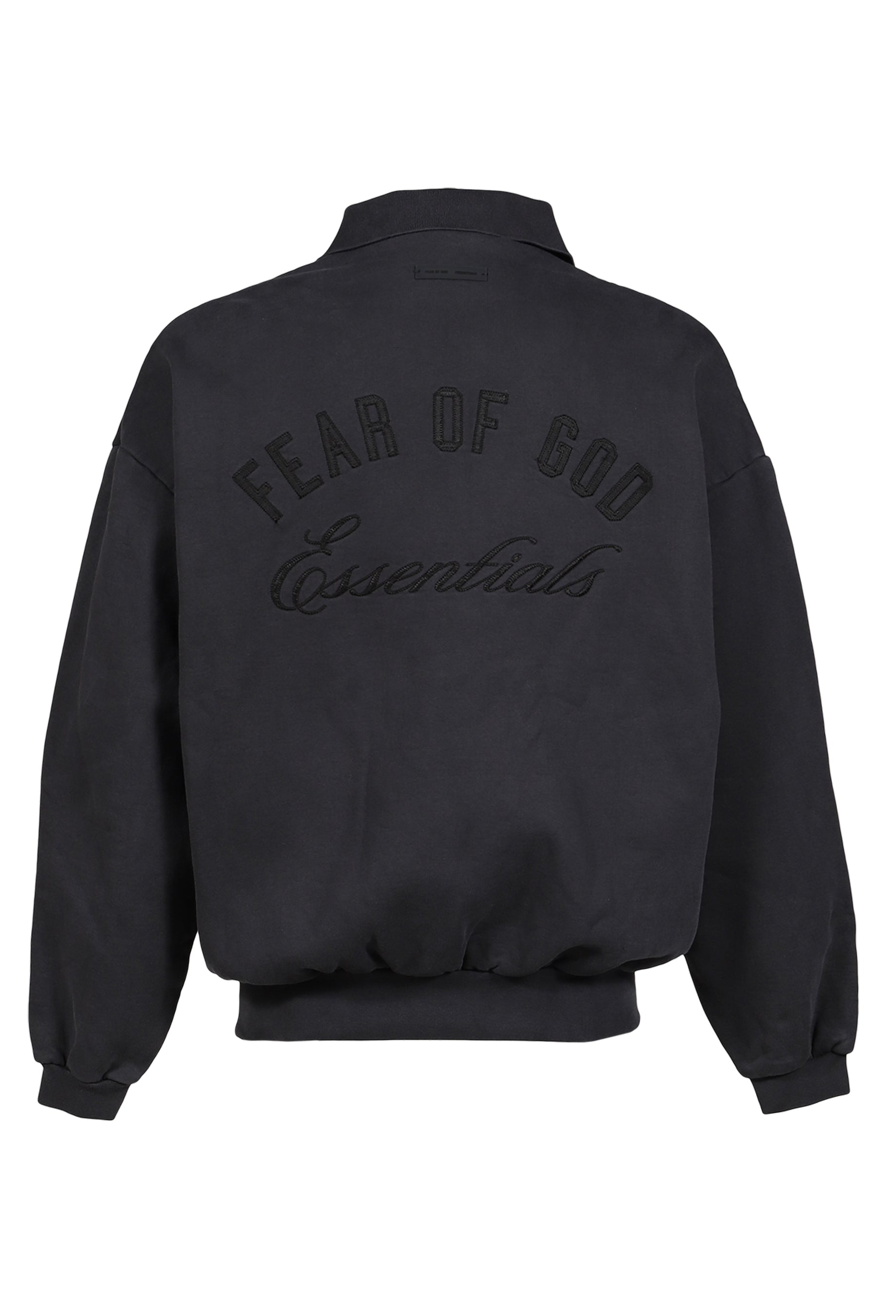 90'S FIT POLO SWEATSHIRT / VTG BLK