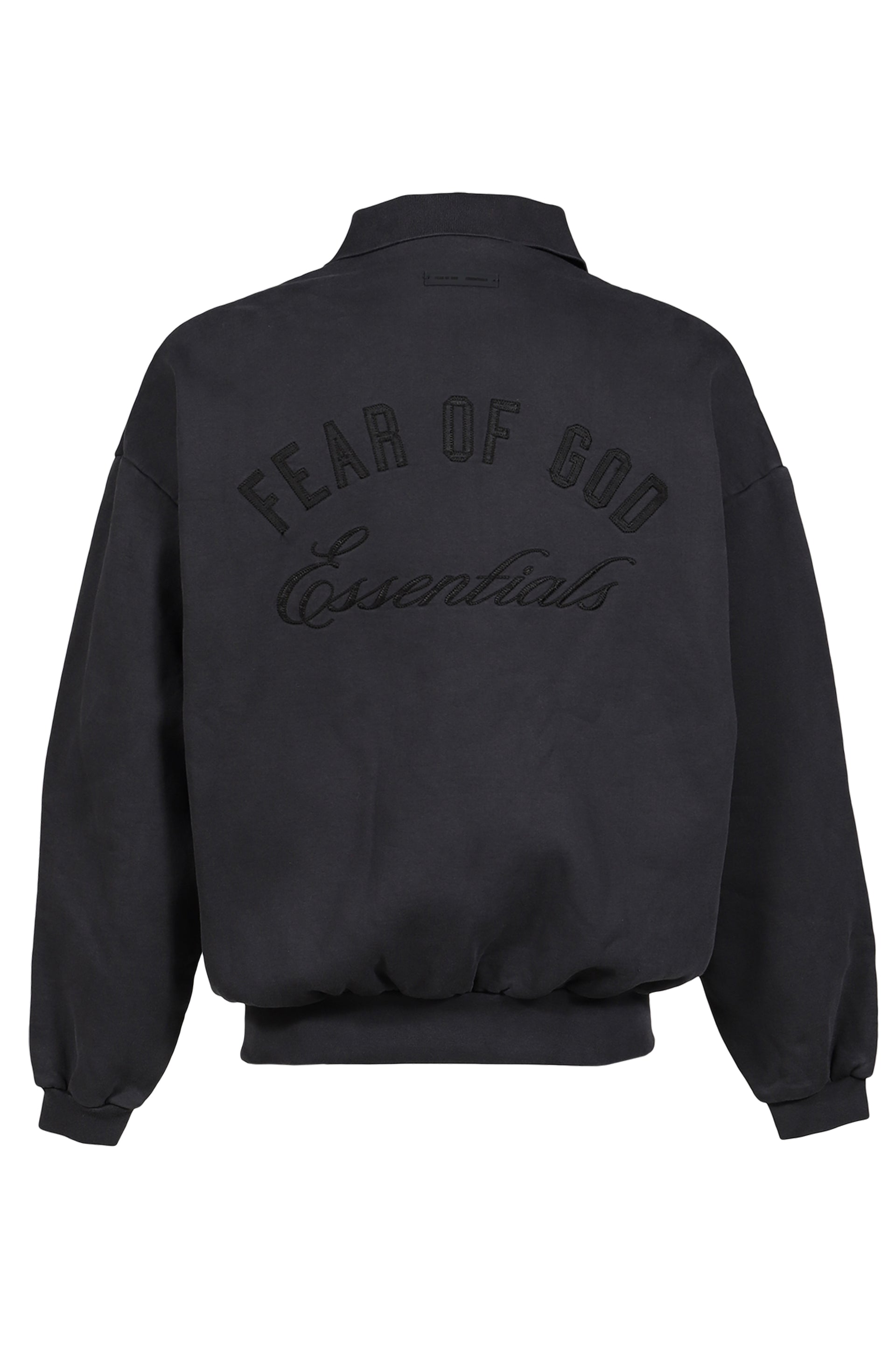 90'S FIT POLO SWEATSHIRT / VTG BLK