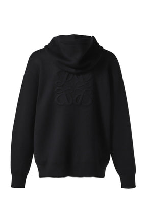 ANAGRAM ZIP-UP HOODIE / BLK