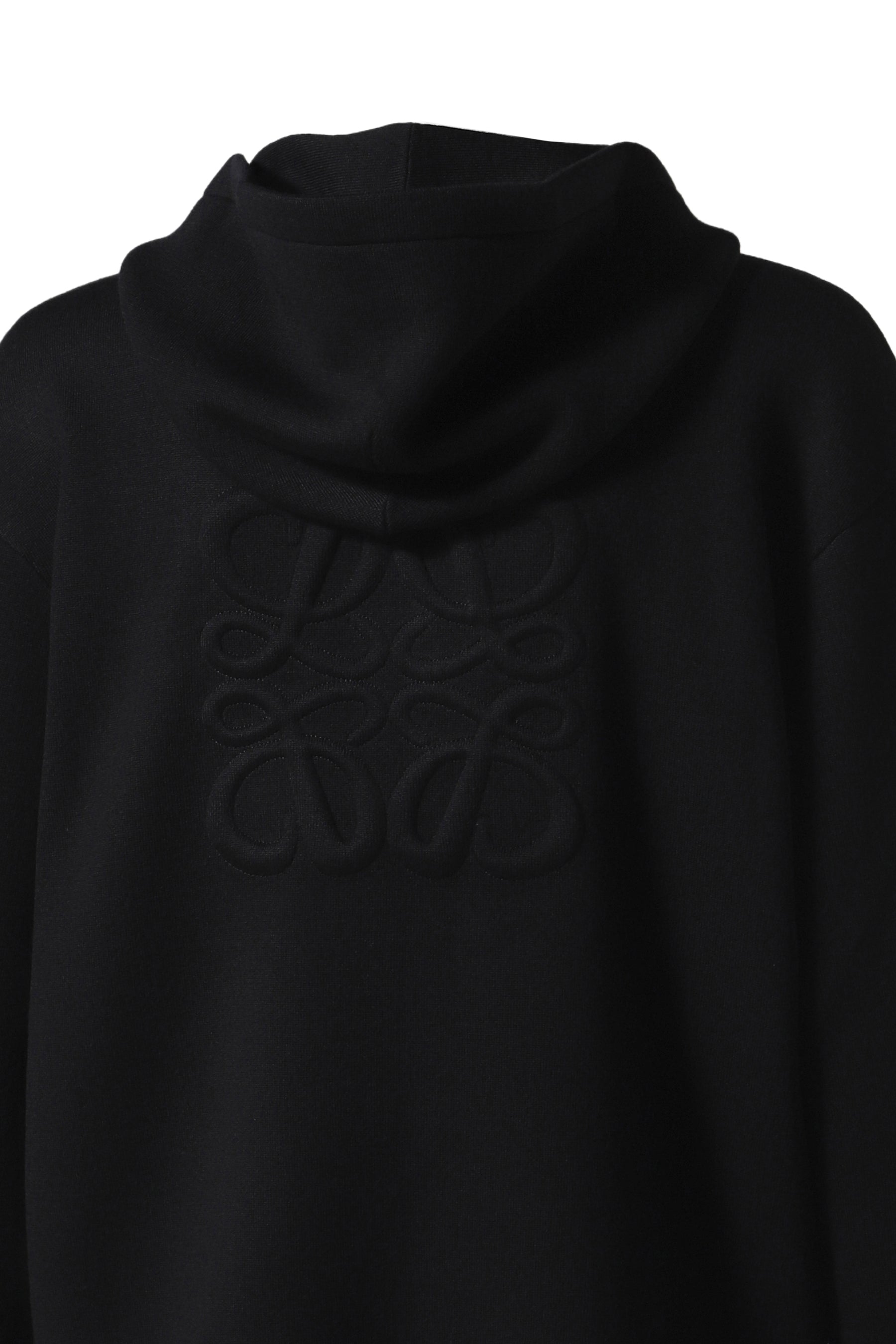 ANAGRAM ZIP-UP HOODIE / BLK