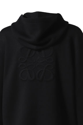 ANAGRAM ZIP-UP HOODIE / BLK