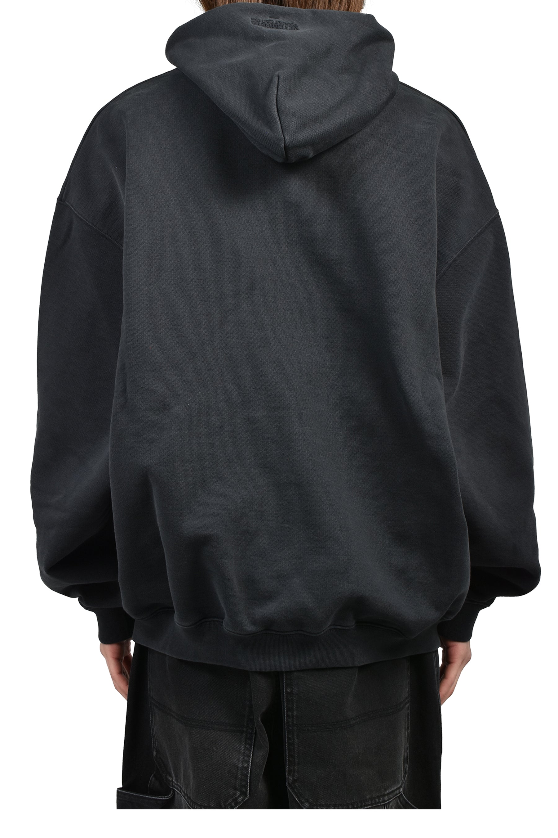 VETEMENTS ヴェトモン SS26 PARIS TOURIST ZIP-UP HOODIE / BLK