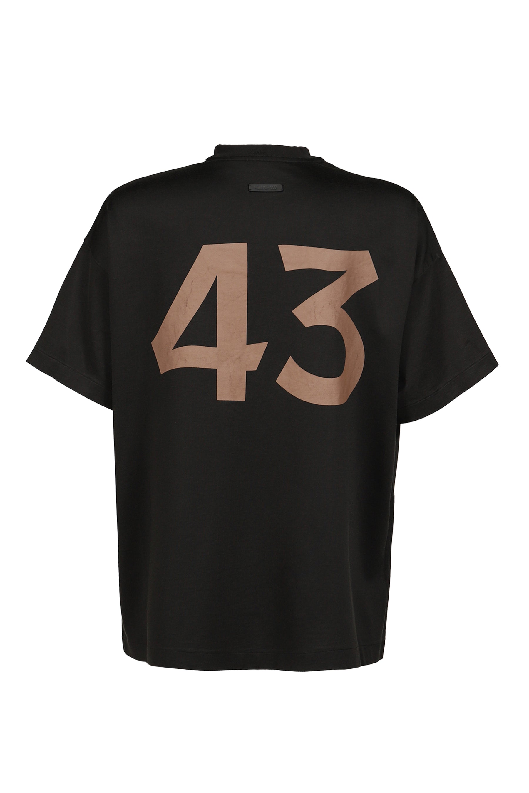 COTTON RAYON "43" SS TEE / BLK
