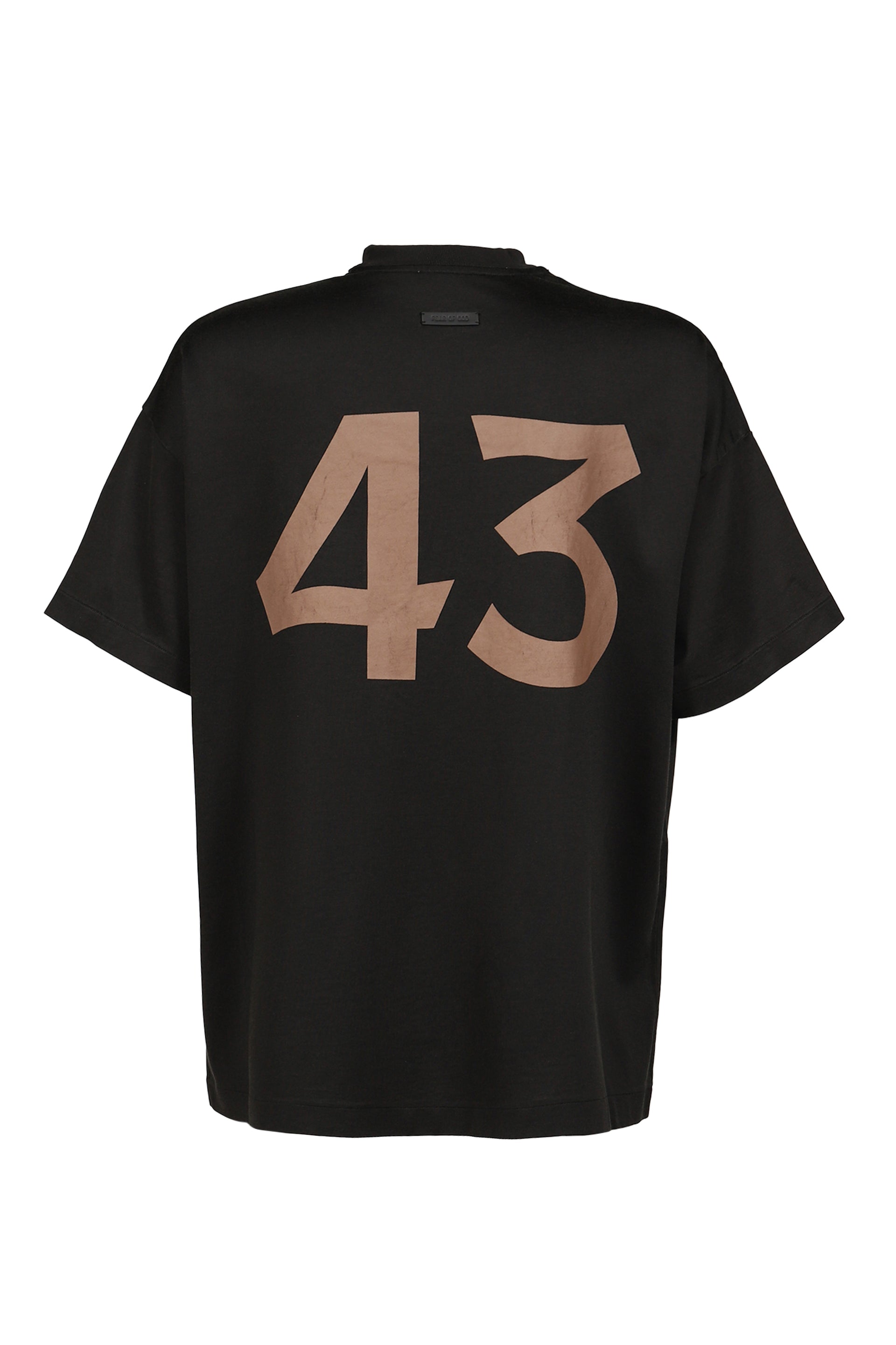 COTTON RAYON "43" SS TEE / BLK
