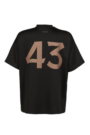 COTTON RAYON "43" SS TEE / BLK