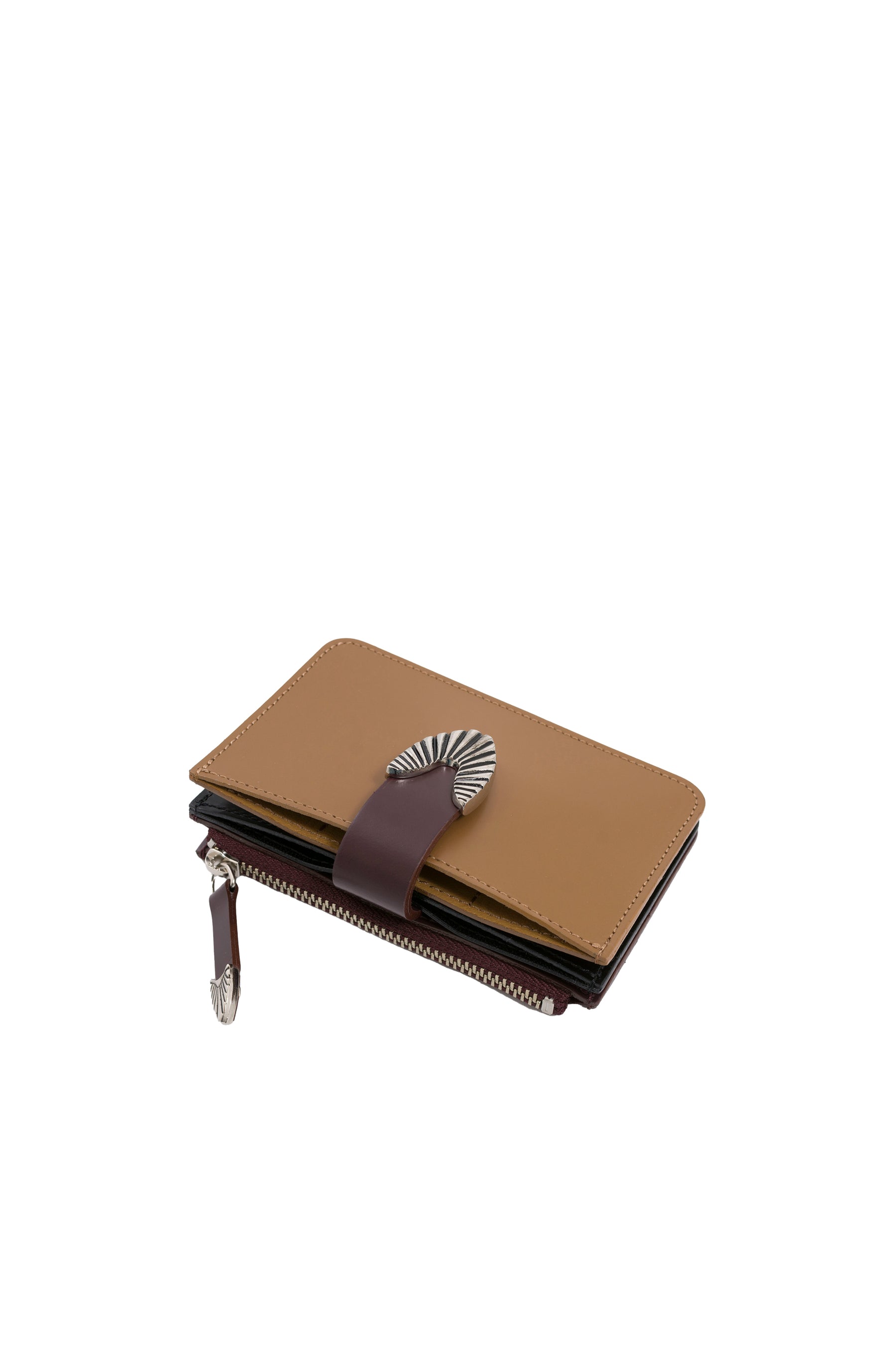 TOGA SS23 LEATHER WALLET SMALL / CAMEL -NUBIAN