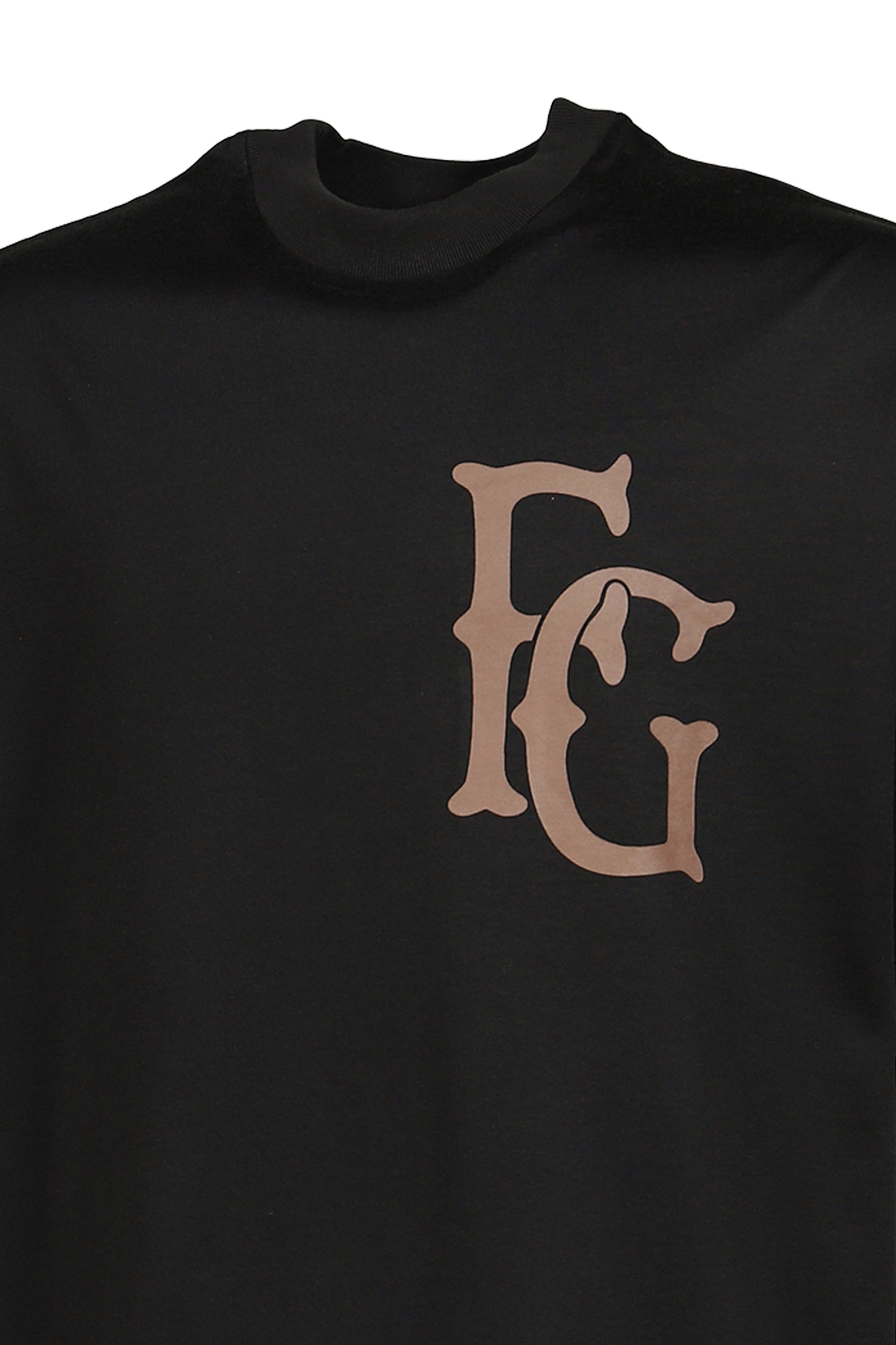 COTTON RAYON "43" SS TEE / BLK