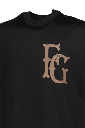 COTTON RAYON "43" SS TEE / BLK