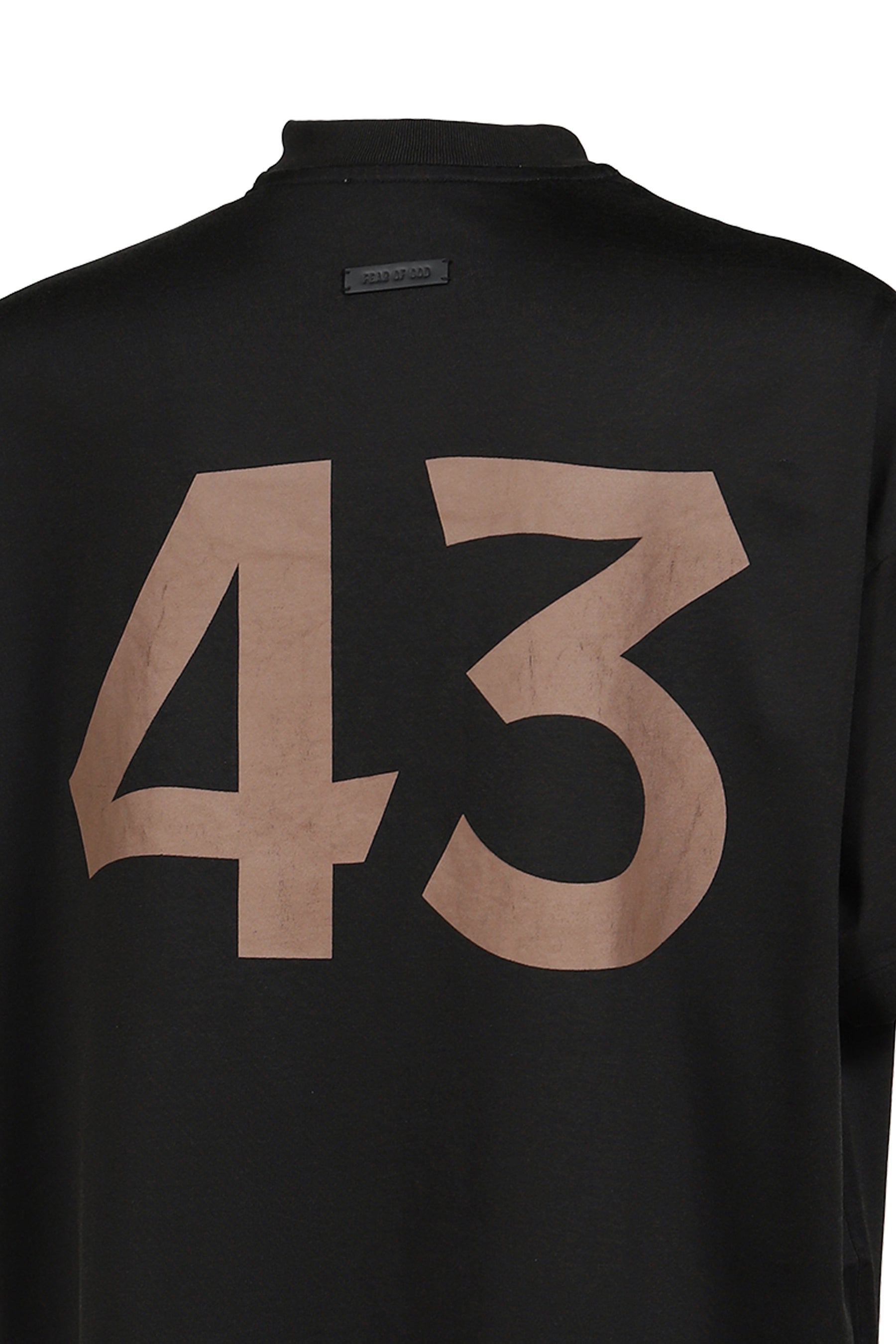 COTTON RAYON "43" SS TEE / BLK