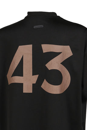 COTTON RAYON "43" SS TEE / BLK