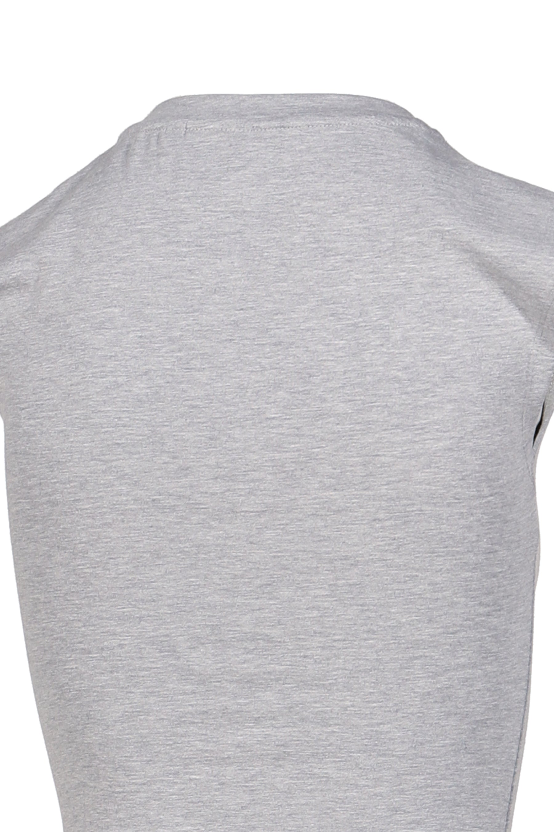 MILITARY BADGE PRINT STRUCTURED TOP / GRY