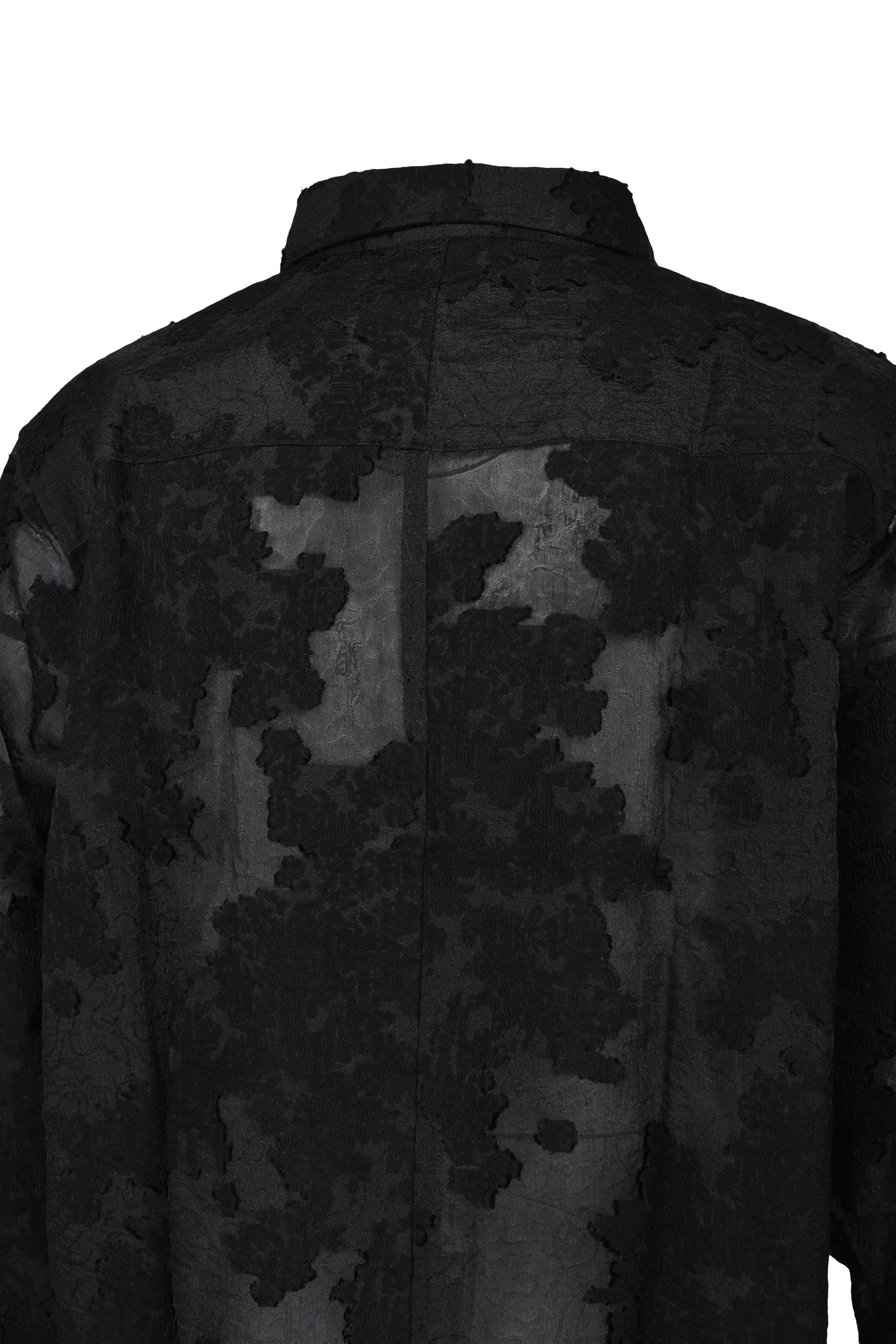 BLACK FLOWERS L/S SHIRT / BLK