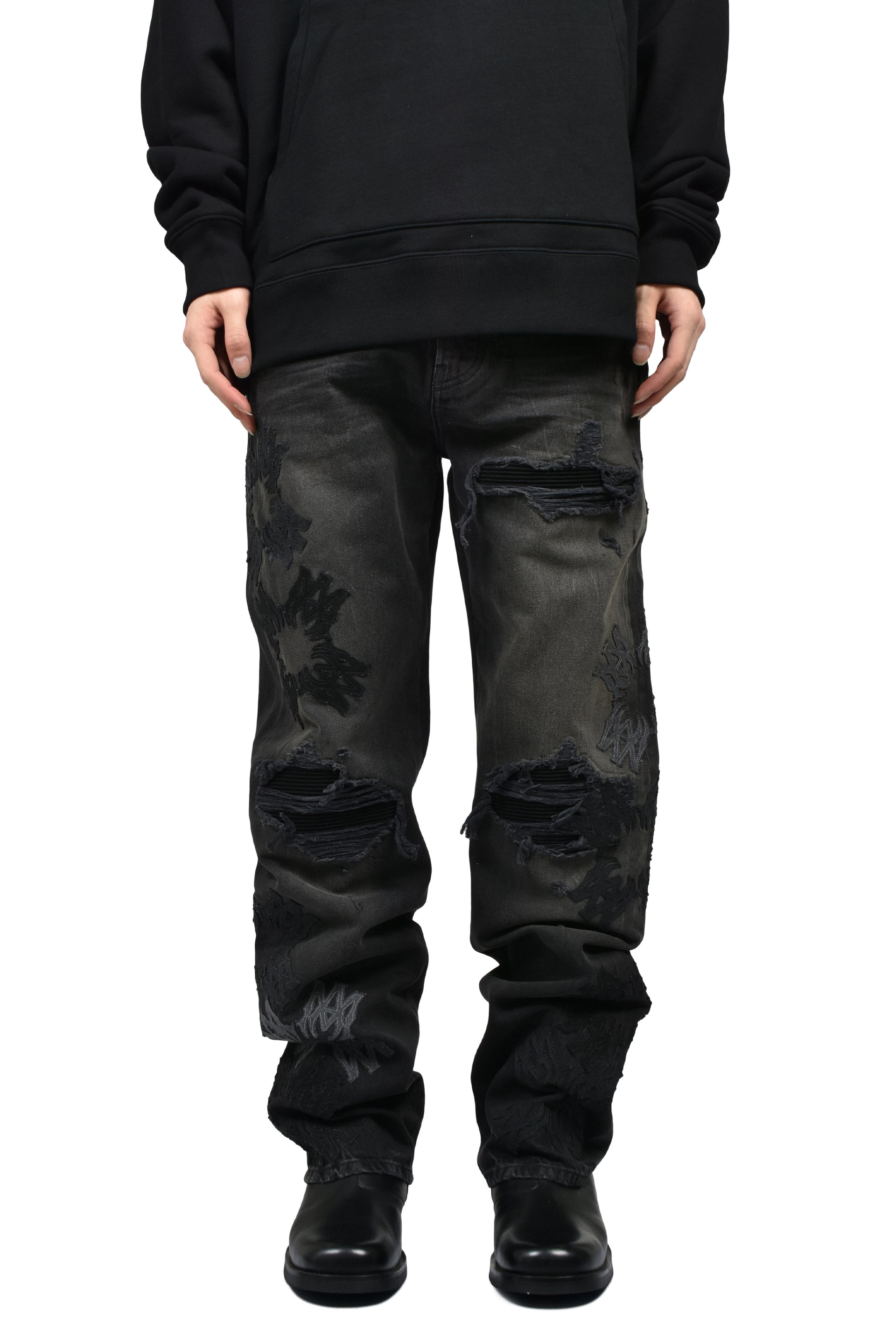 MA QUAD MX1 STRAIGHT JEAN / STORM BLK