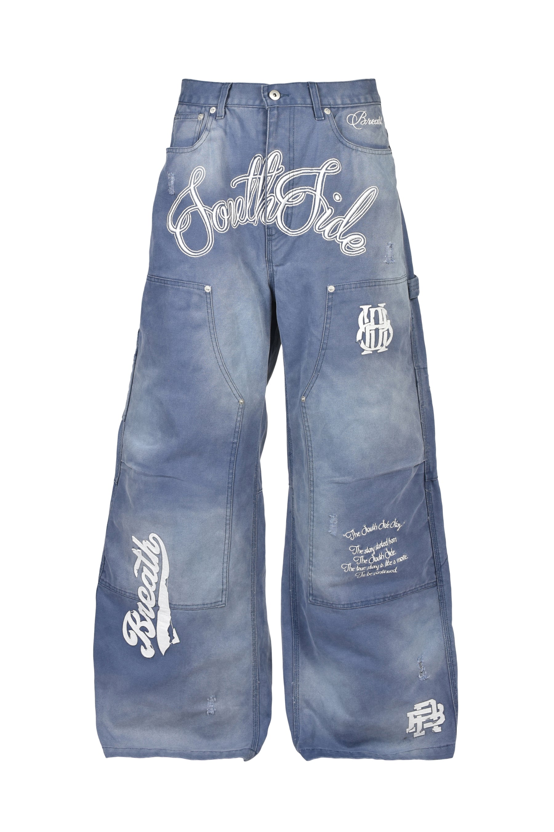 BLEACH DUCK PANTS / BLUE