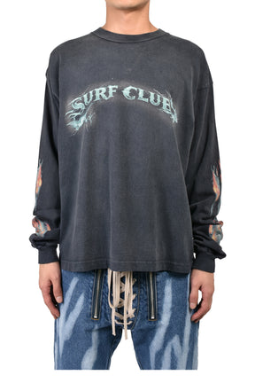 SURF CLUB L/S T-SHIRTS / BLK