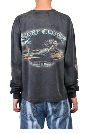 SURF CLUB L/S T-SHIRTS / BLK
