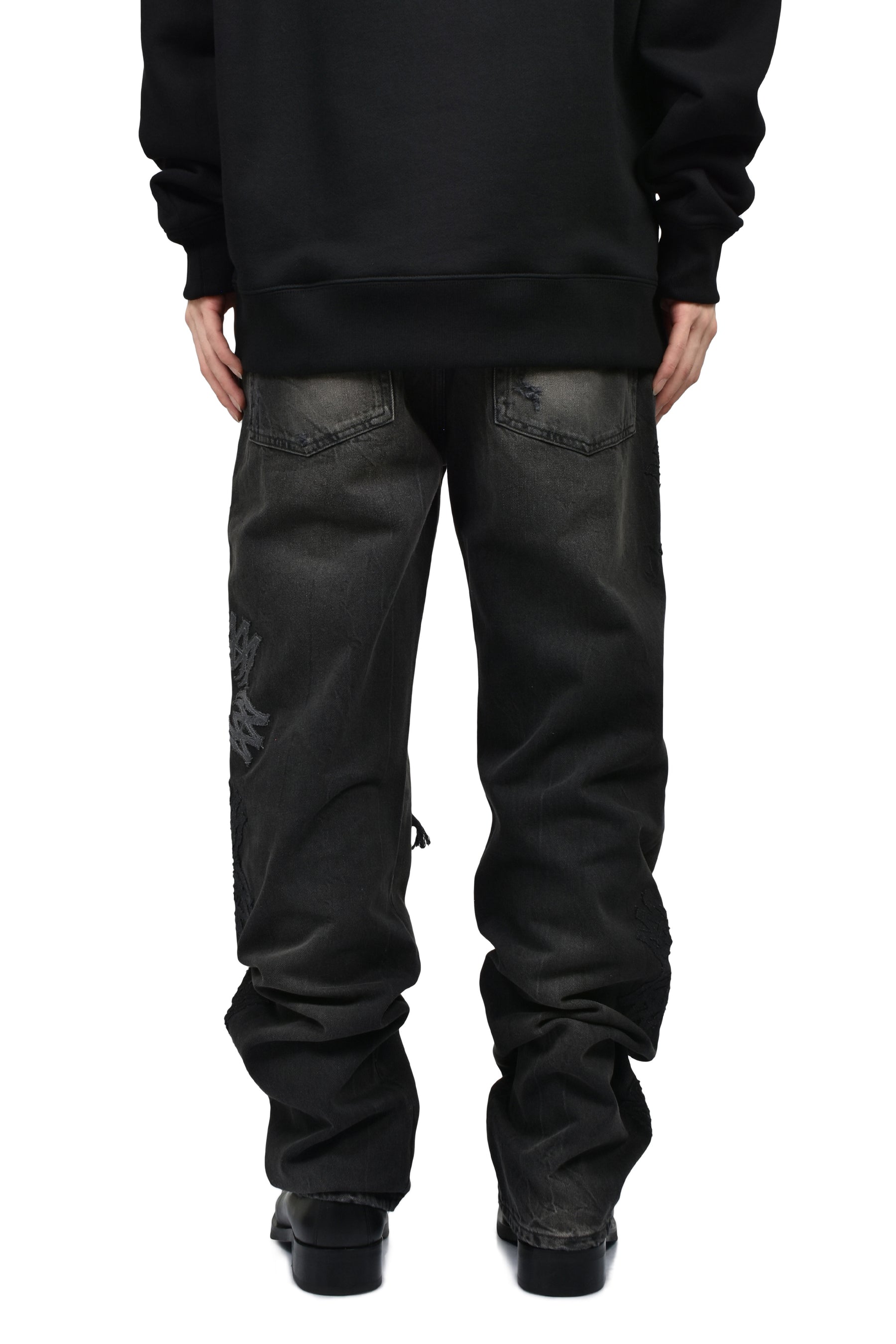 AMIRI アミリ SS26 MA QUAD MX1 STRAIGHT JEAN / STORM BLK - NUBIAN