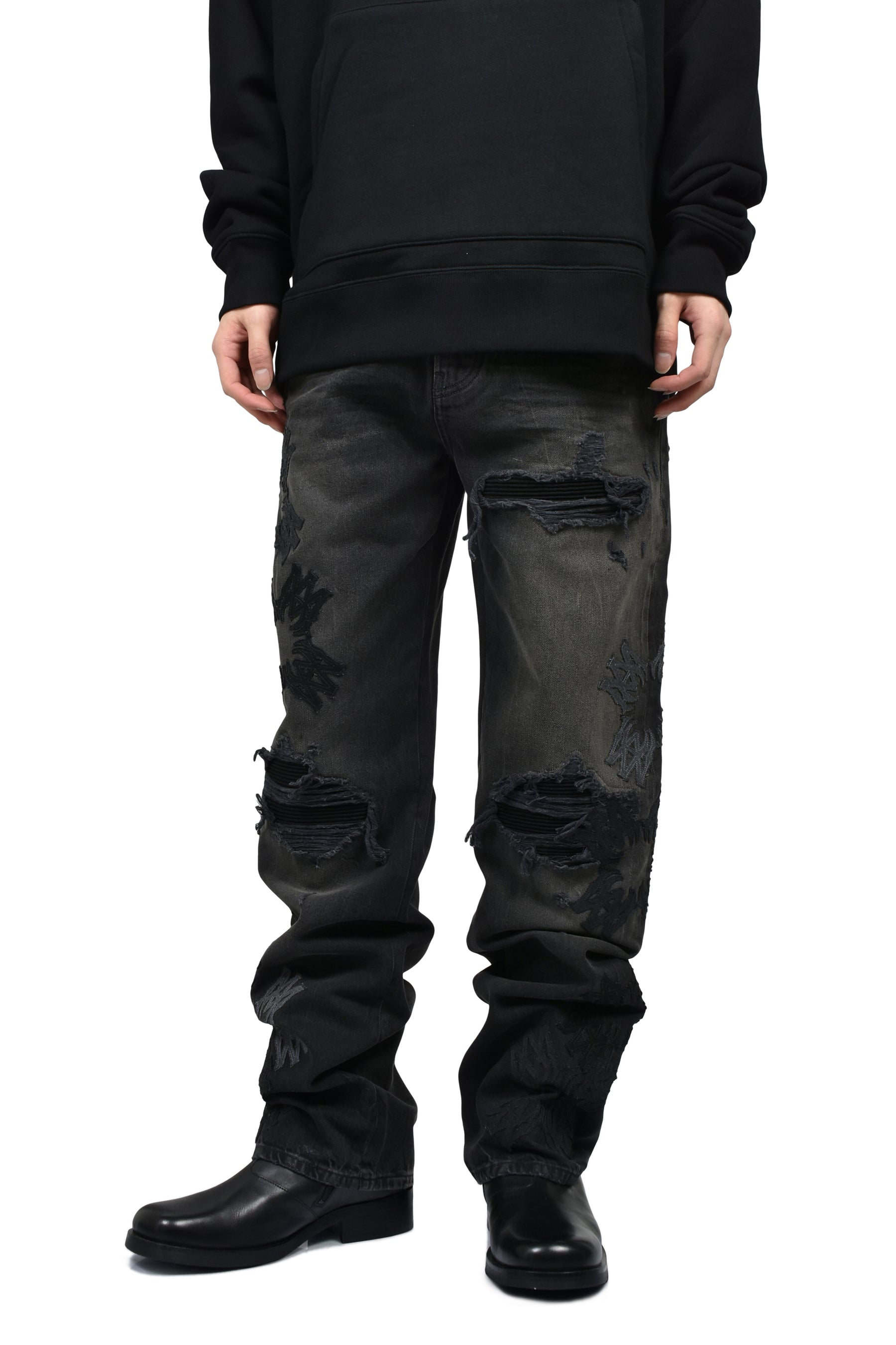 AMIRI Amiri SS26 MA QUAD MX1 STRAIGHT JEAN / STORM BLK - NUBIAN
