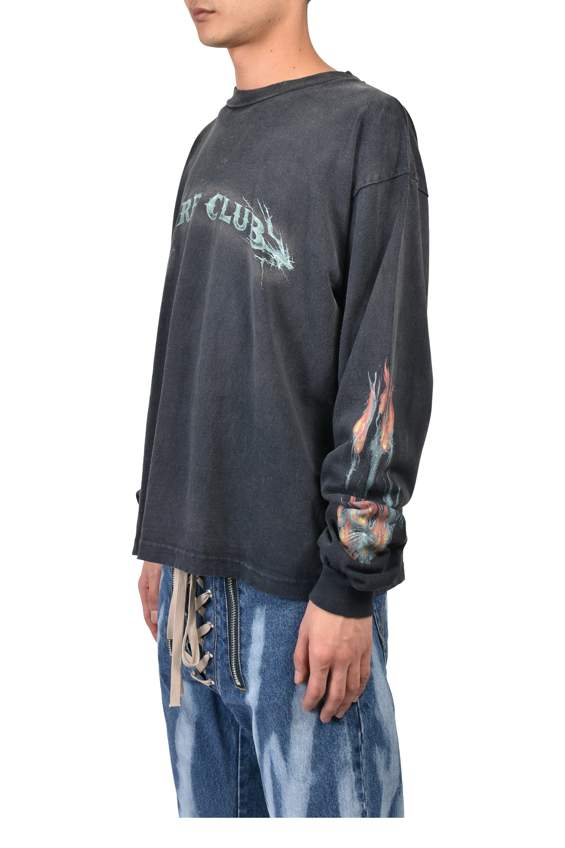 SURF CLUB L/S T-SHIRTS / BLK