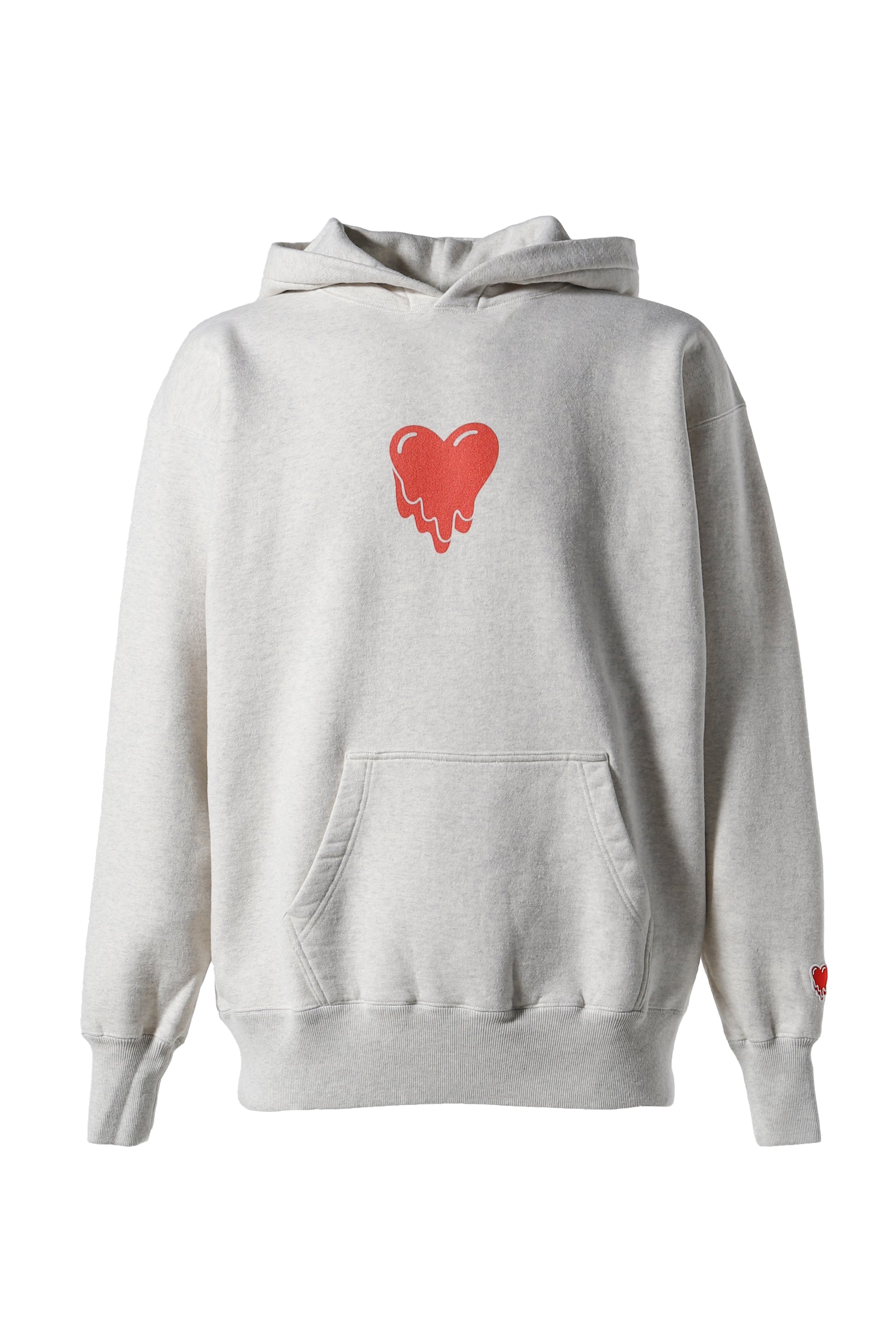 HEART CARTOON HOODIE / OAT