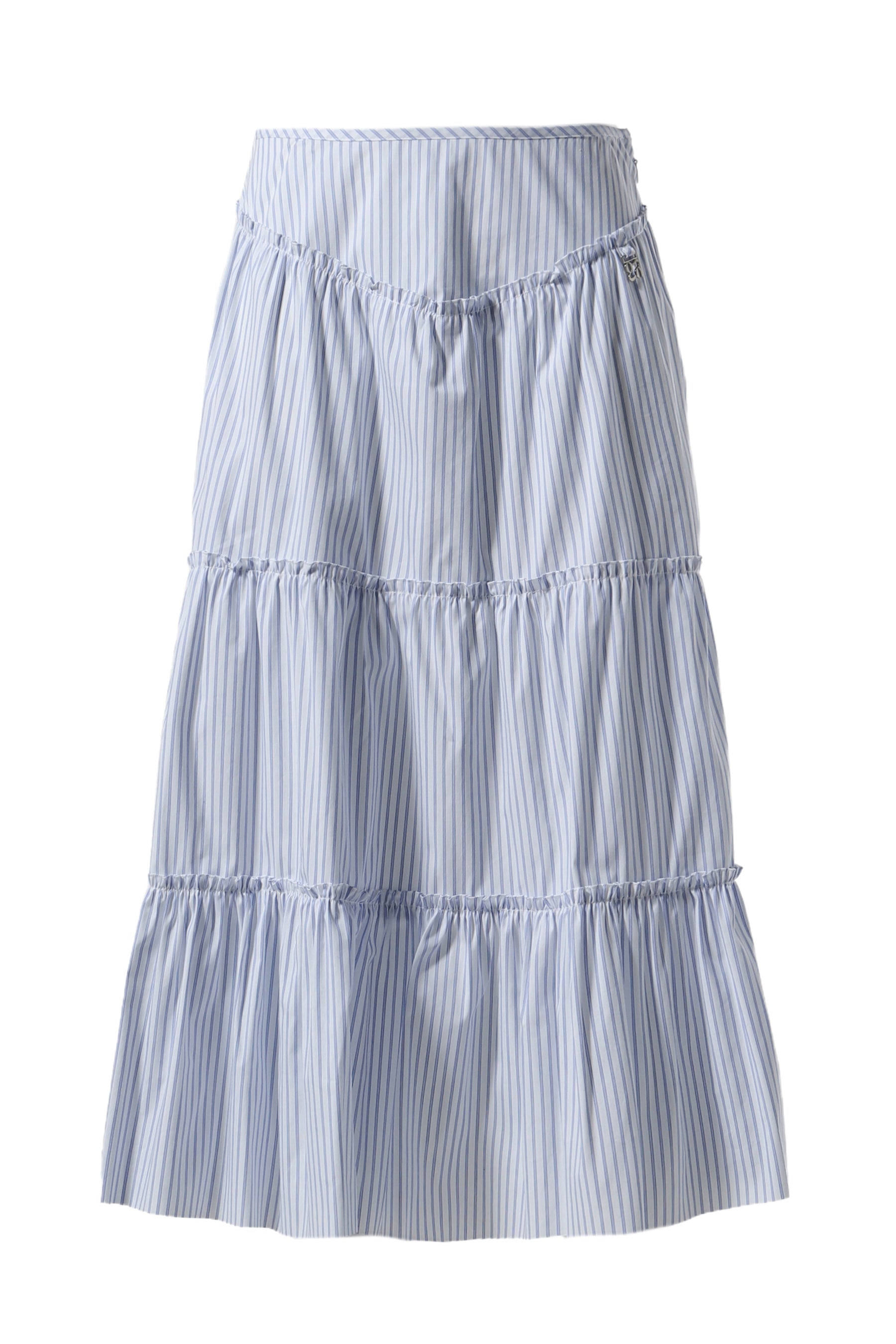 RODEO TIERED RUFFLE SKIRT / STRIPE