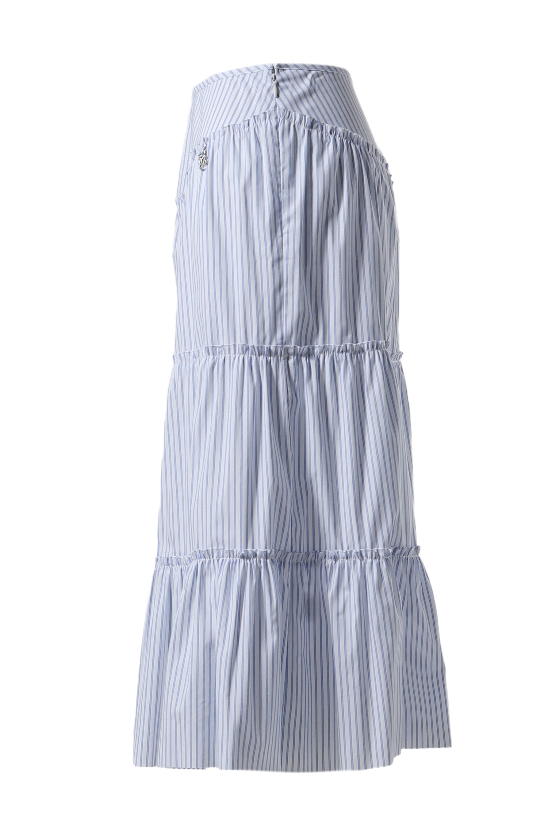 RODEO TIERED RUFFLE SKIRT / STRIPE