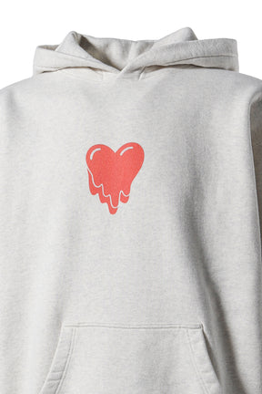 HEART CARTOON HOODIE / OAT