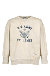 REPAIRED DOUBLE V SWEATSHIRT-U.S.ARMY / OAT