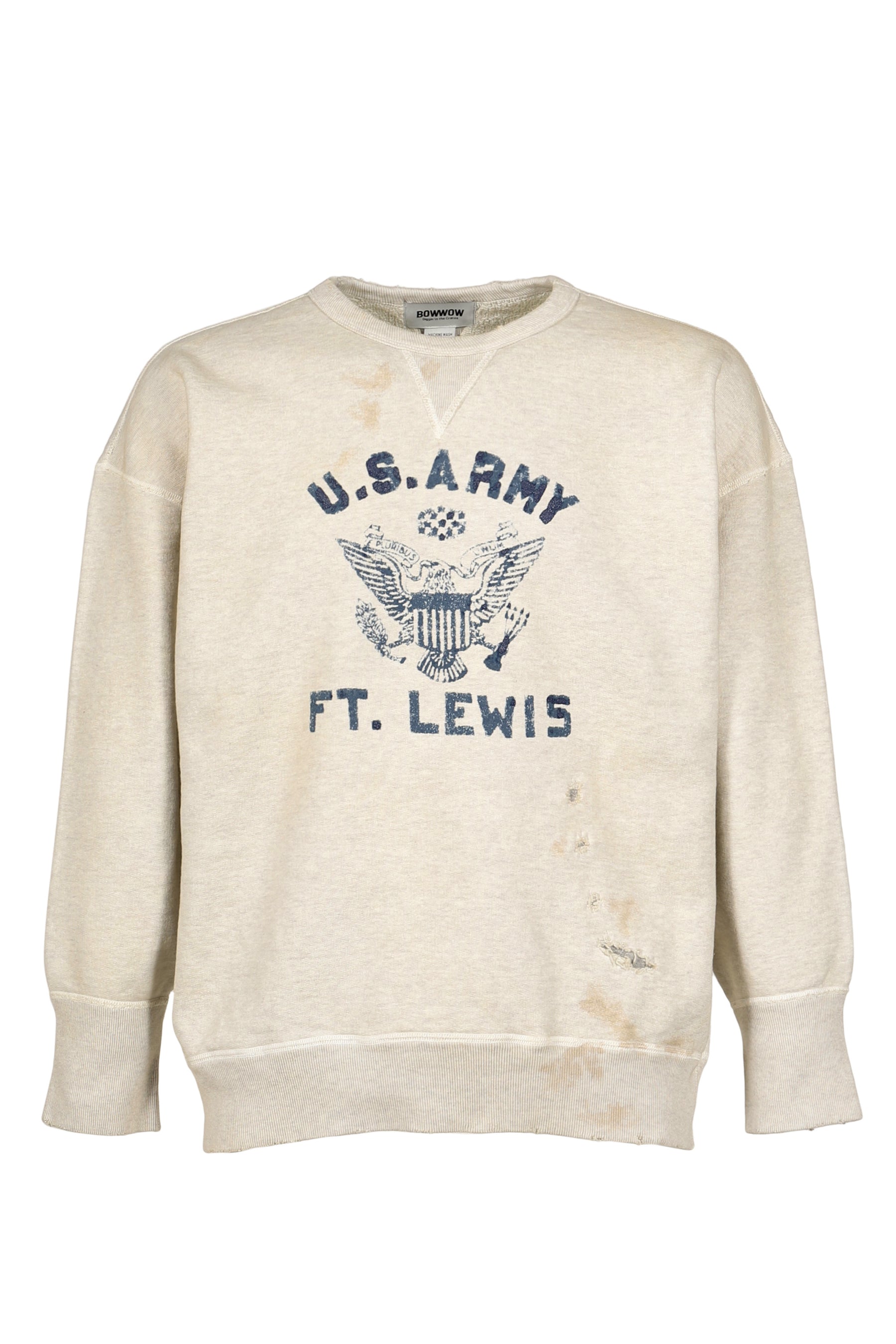 REPAIRED DOUBLE V SWEATSHIRT-U.S.ARMY / OAT
