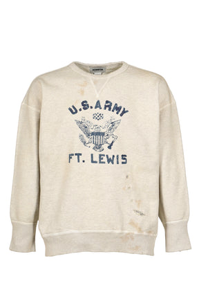 REPAIRED DOUBLE V SWEATSHIRT-U.S.ARMY / OAT