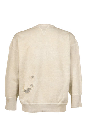 REPAIRED DOUBLE V SWEATSHIRT-U.S.ARMY / OAT