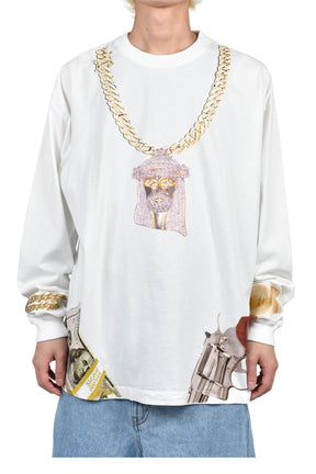 JESUS CHAIN WHITE LONG SLEEVE / WHT