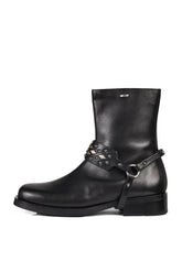 ABSTRACT SNAKE BOOT STRAP / BLK