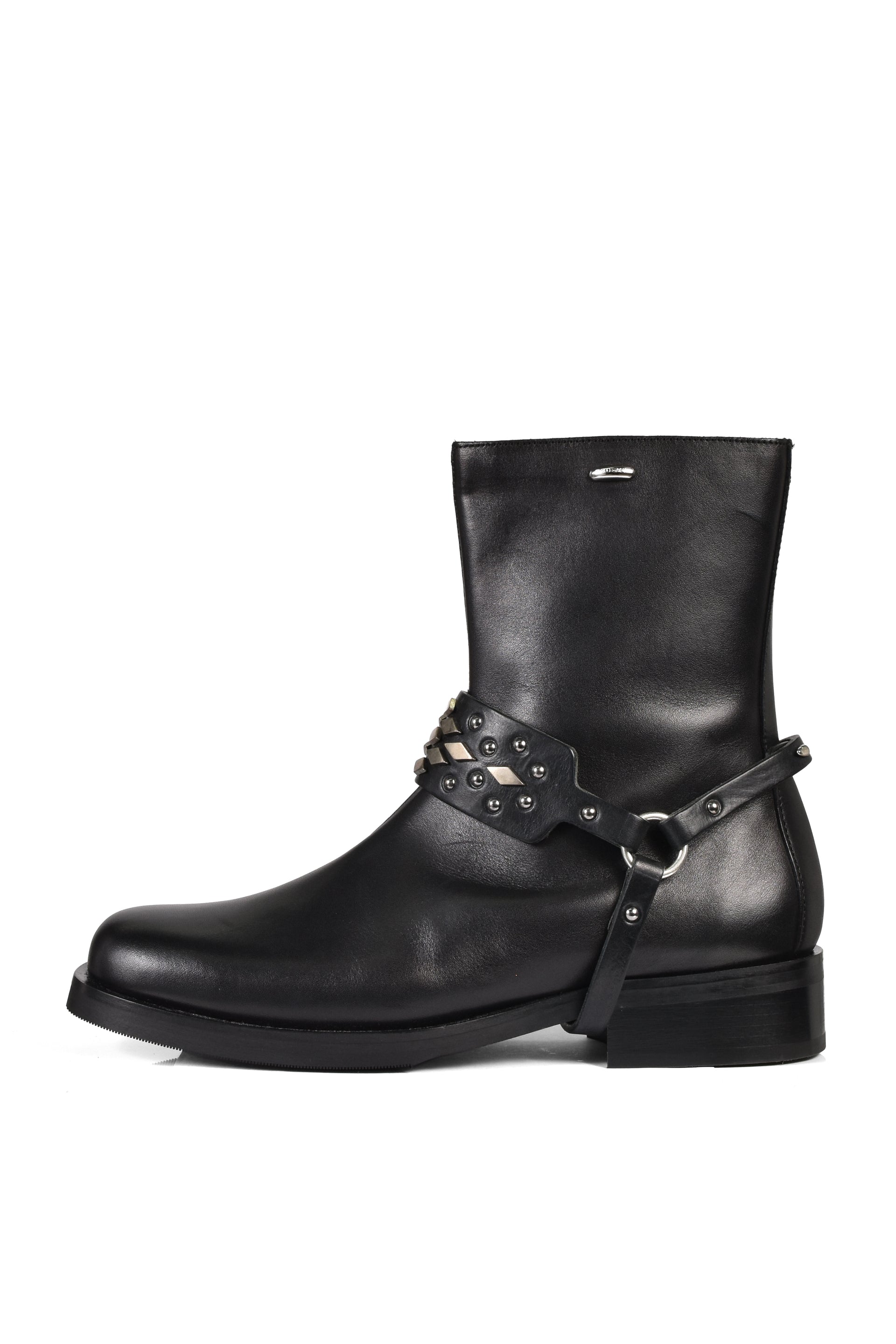 ABSTRACT SNAKE BOOT STRAP / BLK