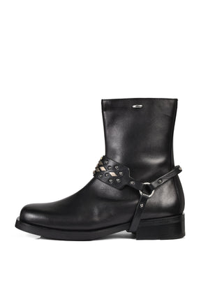 ABSTRACT SNAKE BOOT STRAP / BLK